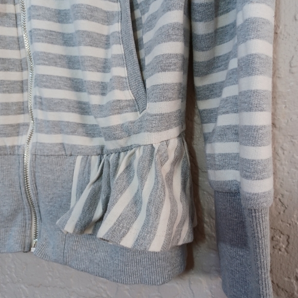 Saturday Sunday {Anthropologie} Striped Zip Up Hoodie Size Medium - Picture 6 of 14